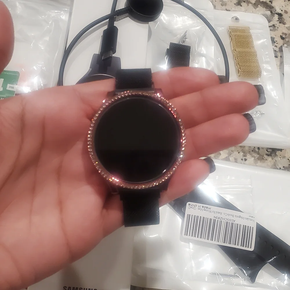 Samsung Galaxy Watch5 44mm with Black and Gold Accessories